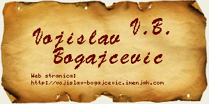 Vojislav Bogajčević vizit kartica